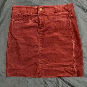 Small Ann Taylor Loft Corduroy Skirt with pockets